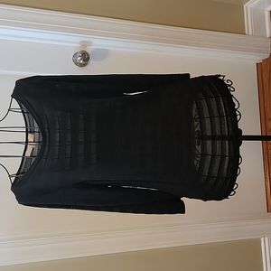 Loft sheer striped lightweight top